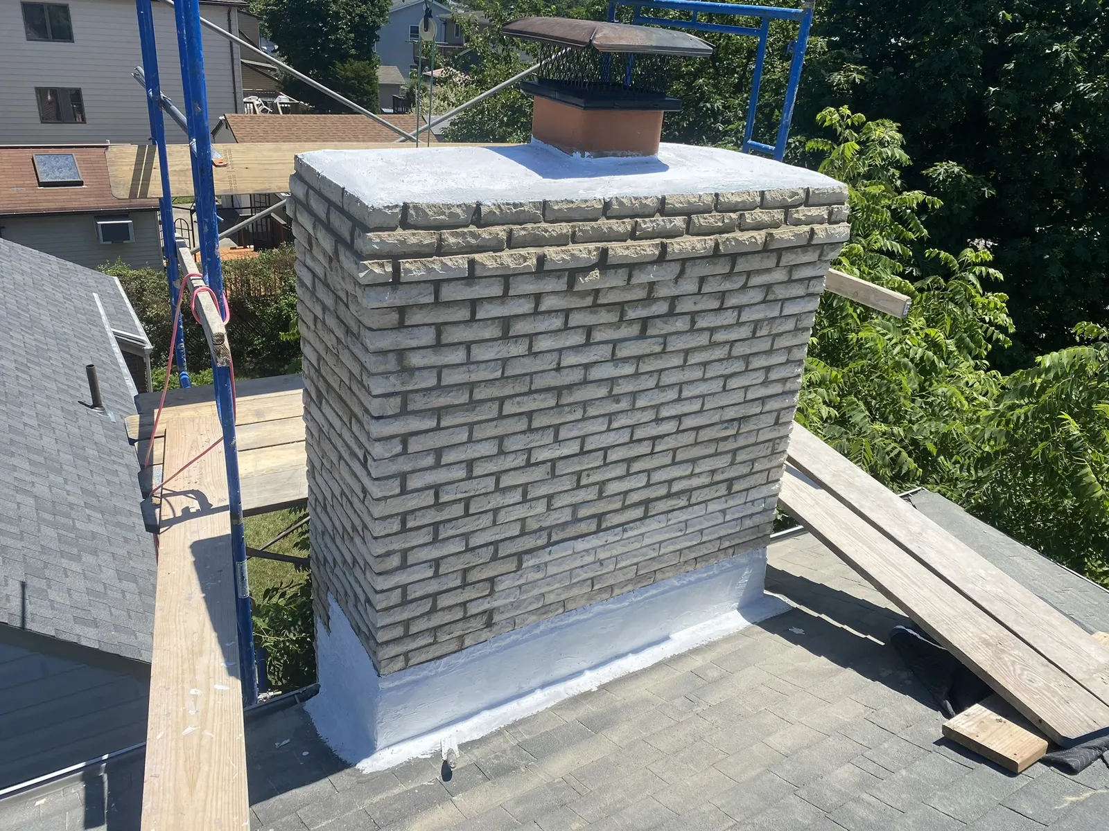 Full Chimney Rebuild and Crown Replacement photo 2