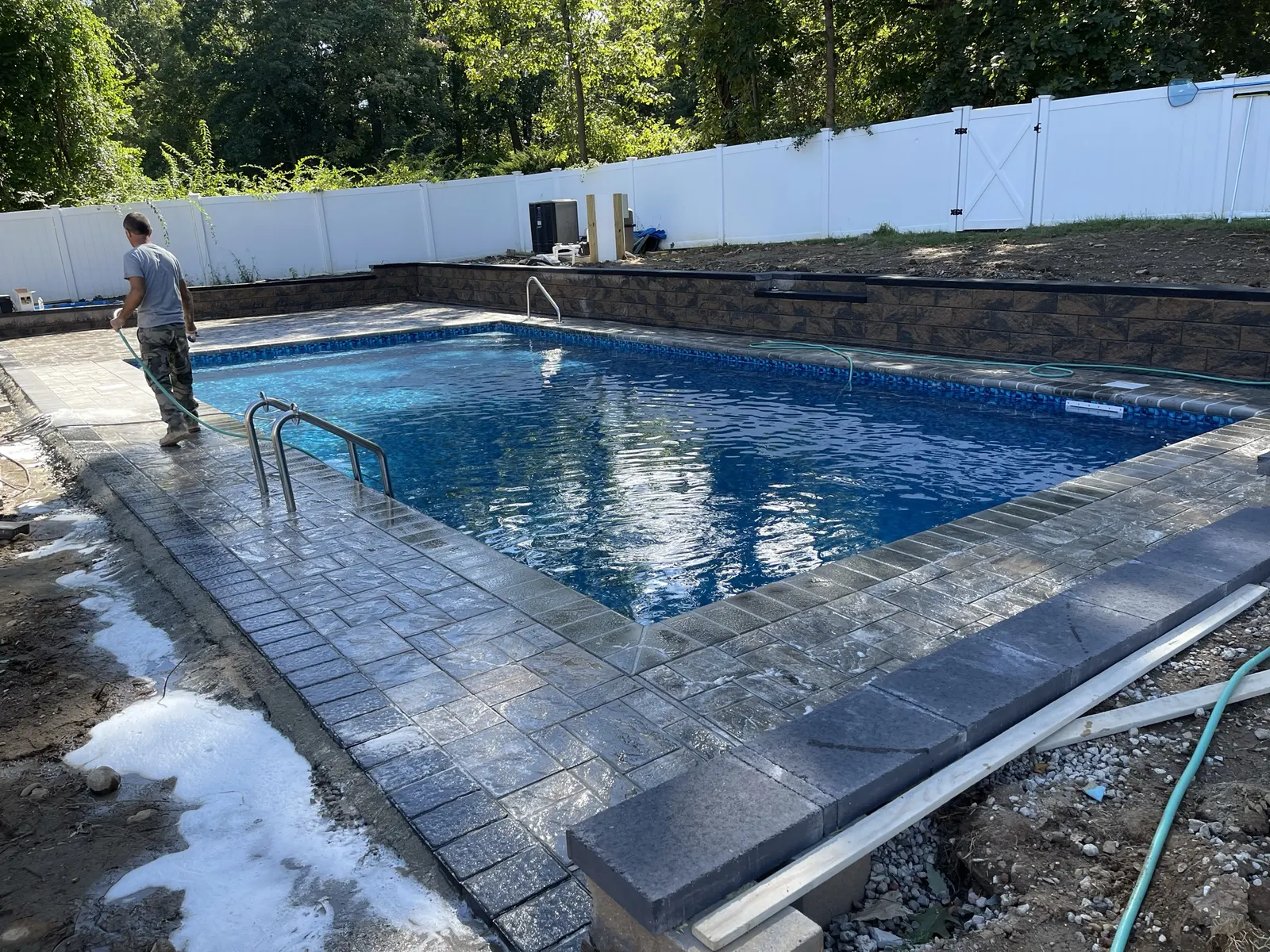 Retaining Wall Reconstruction and Drainage System Upgrade photo 2